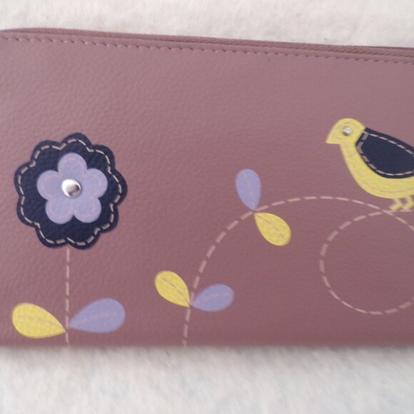 NWT UNION CODE Genuine Leather RFID Protected Zipper Wallet - Picture 2 of 7